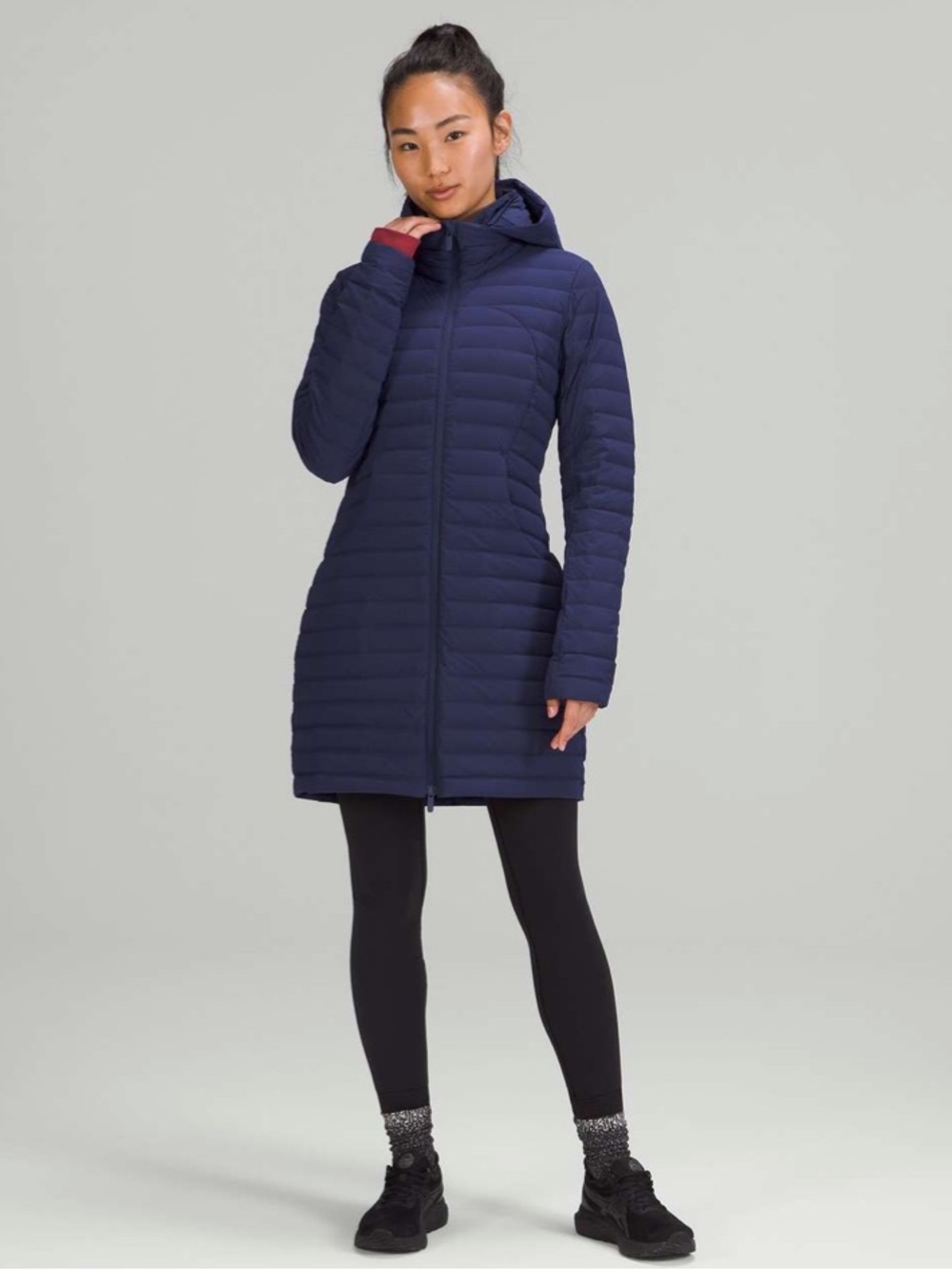 Lululemon Pack It Down Long Jacket Size 6 - Night Sea